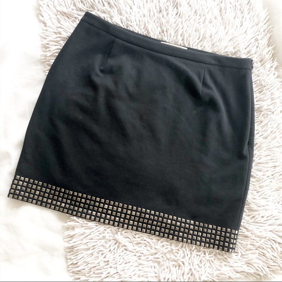 MICHAEL Michael Kors Dresses & Skirts - MICHAEL Michael Kors black studded mini skirt 10